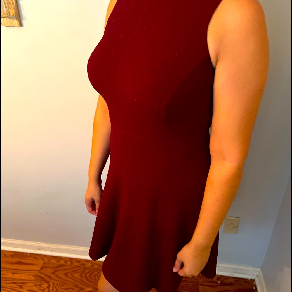 American Living Burgundy Knee length dress 8